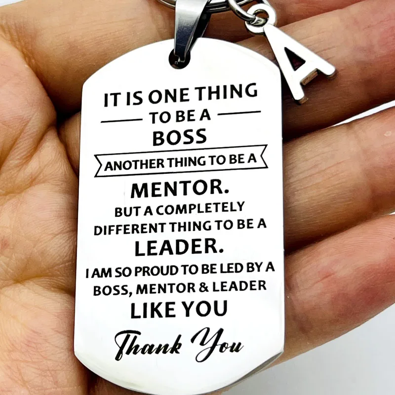 Boss Tag Geschenke Büro Keychain Danke Chef Geschenk für Coworker Mentor Supervisor Führer Weihnachten Geburtstag Ruhestand Geschenke