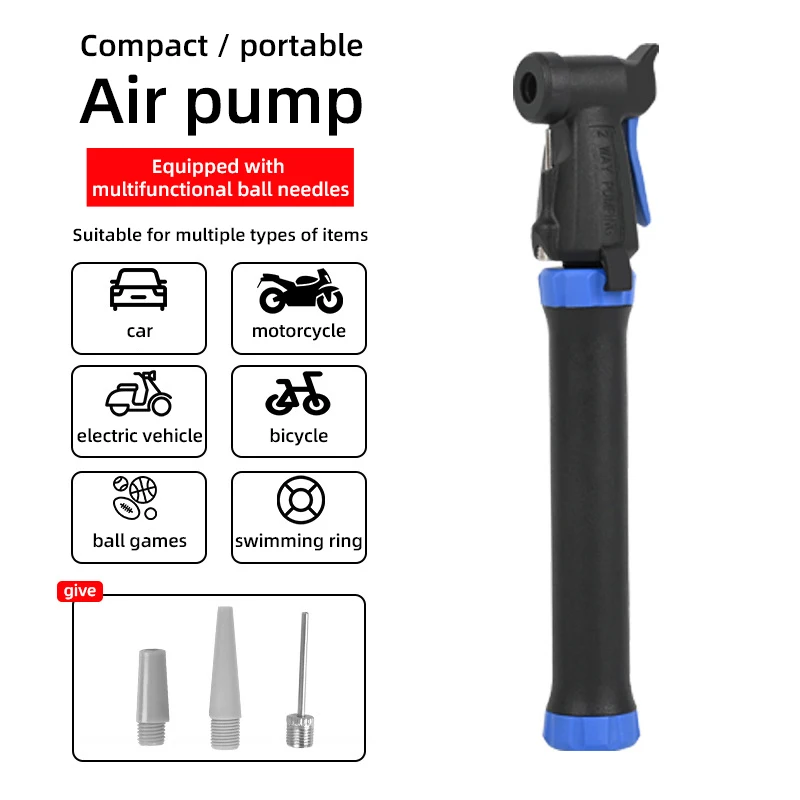 Mini bomba de bicicleta portátil de alta presión, Mini bomba de aire manual para bicicleta de montaña, inflador de neumáticos, accesorios para bicicleta