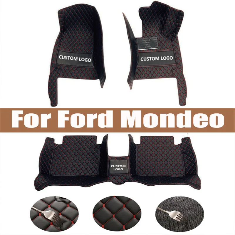 

Luxury Car Floor Mats For Ford Mondeo Taurus MK5 2023 2024 2025 Waterproof Foot Pads Floor Mats Carpets Car Accessories Interior