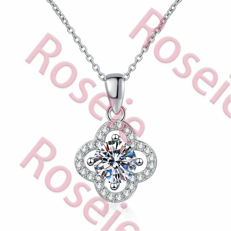 

Ожерелье Roseie 2026: Модное, роскошное, классическое, с муассанитами и бриллиантами, в форме клевера удачи, для женщин, из серебра 925 пробы, для вечеринок, ювелирные подарки