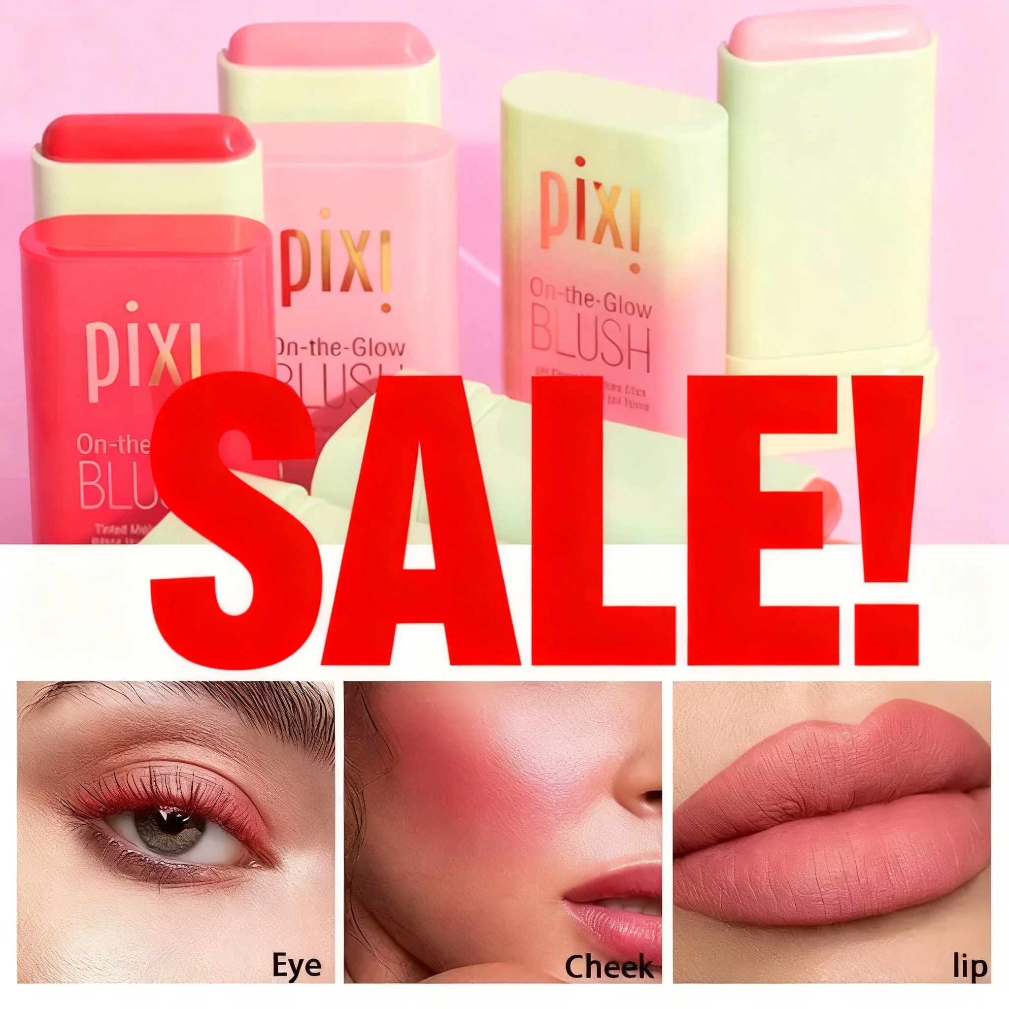 Blush Stick Naturale in Crema per Guance e Labbra, Formula Solida Modulabile con Finitura Vellutata, Stick Trucco Facile da Sfumare