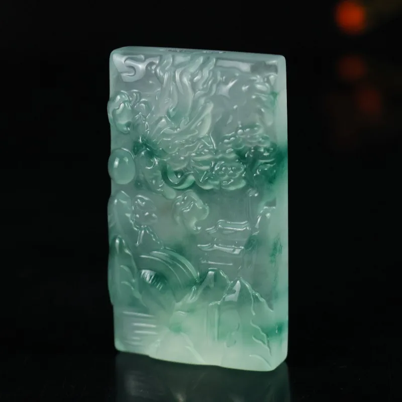 

Новый кулон «Ледяной дракон» из натурального камня, универсальное ожерелье унисекс