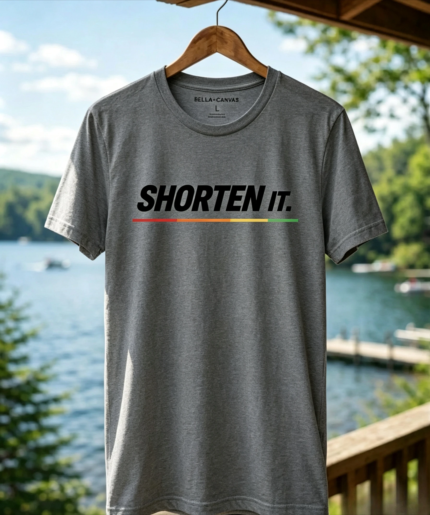 Short-sleeved Water Skiing T-shirt | Ski Rope in Red, Orange, Yellow, and Green Designs | Gift for Skiing Enthusiasts