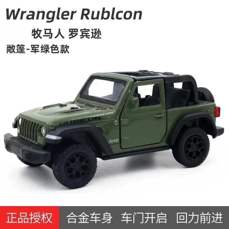 MAKEDA 1:36 Wrangler Rublcon Convertible Hardtop voiture Simulation moulé sous pression en alliage de métal modèle voiture jouets pour enfants Collection cadeaux
