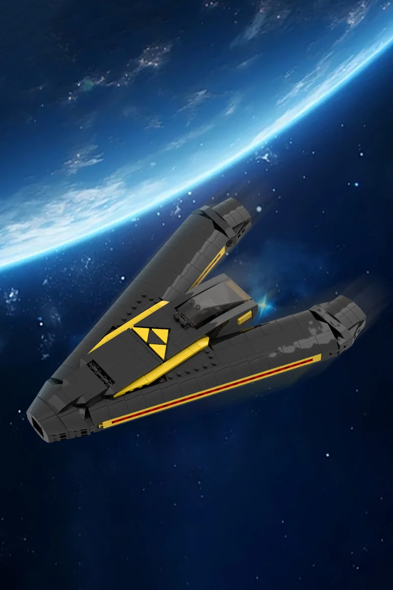 Moc blacktron interceptor tijolos modelo espaço guerra blacktron interceptor nave espacial blocos de construção montagem brinquedos crianças presentes diy