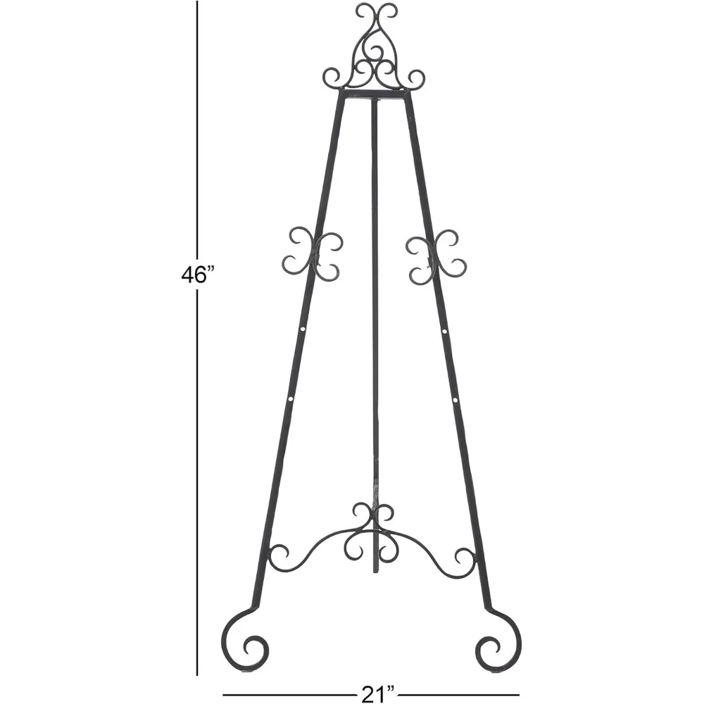 حامل عرض معدني كبير قابل للتعديل مكون من 3 طبقات لديكور المنزل وعرض فني