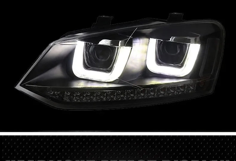 Front Headlamp LED Headlight for Volkswagen vw polo Hi/Lo Beam DRL Daytime Running Light Turn signal