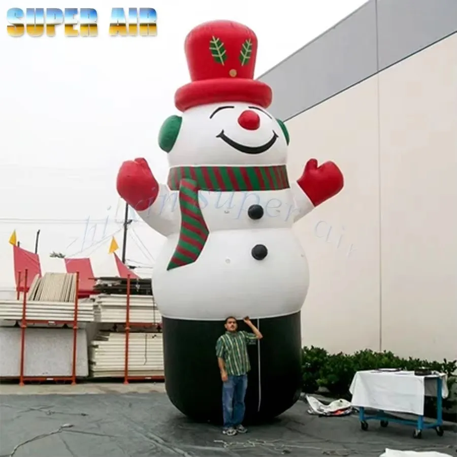 Brand New lovely Christmas snowman inflatable model with hands raised christmas inflatable