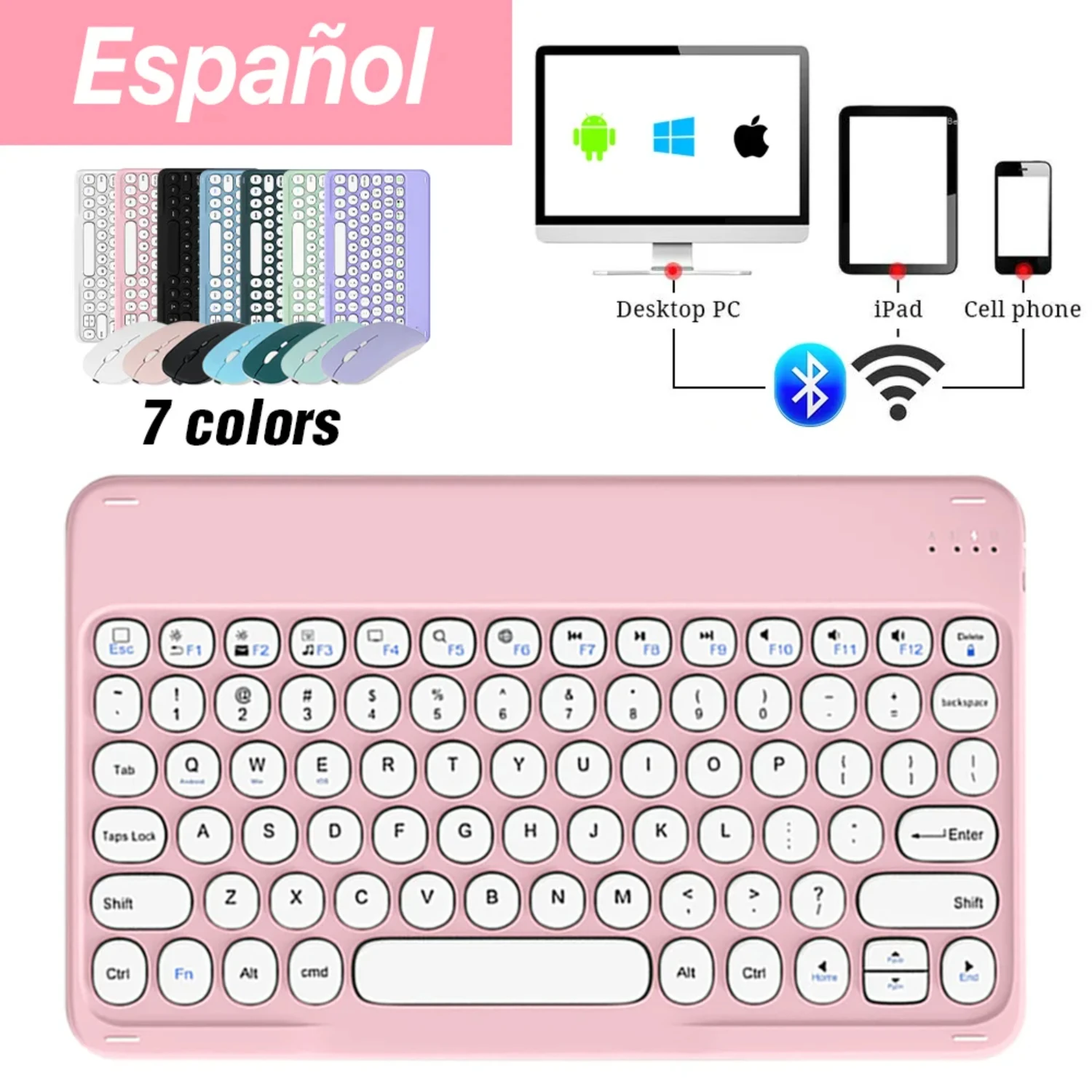 Convenient Portable Rechargeable Wireless Bluetooth Keyboard and Mouse - Ultimate Connectivity for Enhanced Productivity and Eff