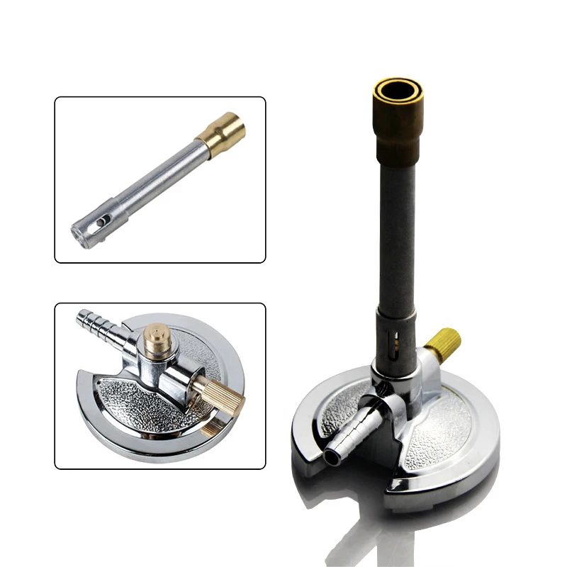

Mini Light Natural Gas Bunsen Burner Liquid Propane LPG Flame Lamp Portable with Rotatable Air Regulator for Lab Heating Tool