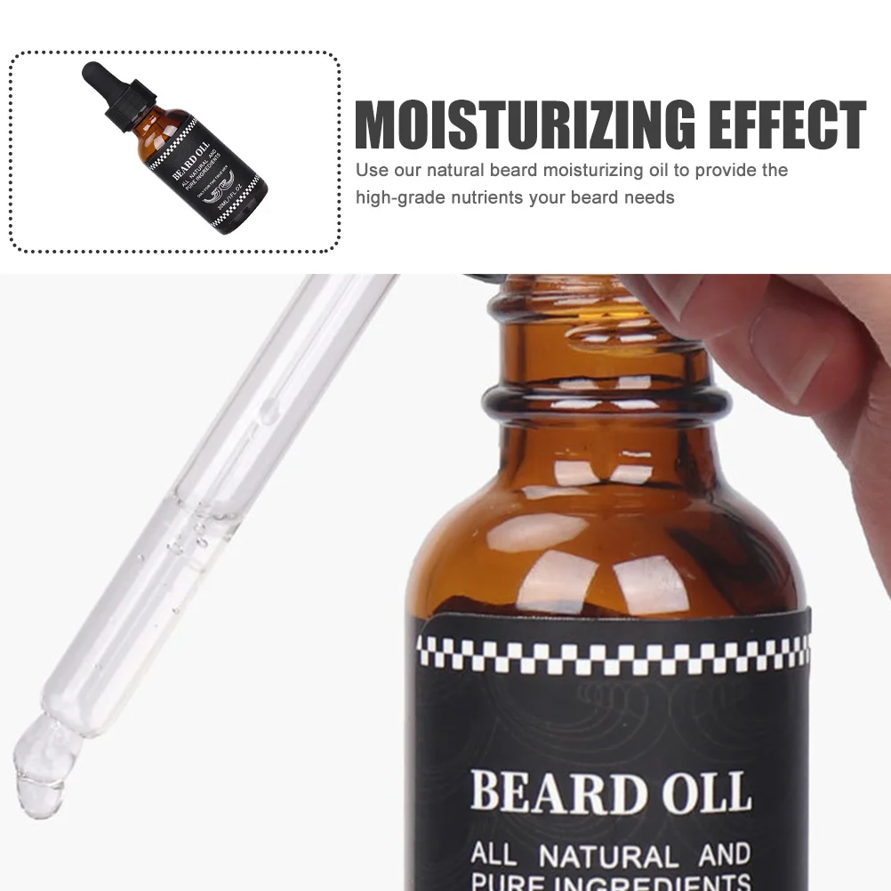 زيت اللحية للرجال، علاج نمو مرطب طبيعي، زيت مغذي للشارب الأساسي