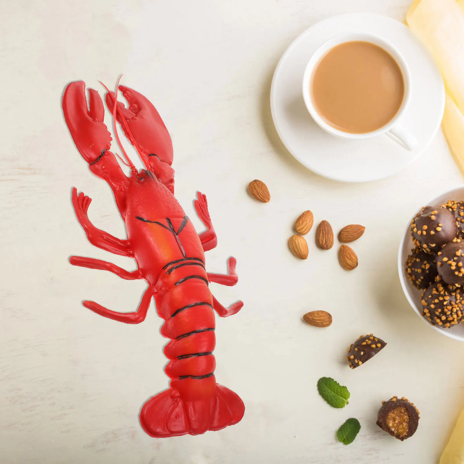 

Simulated Lobster 20x8 Inch Multi Purpose Prop Lifelike Red Plastic Decoration Toy for Home Party Display Photography