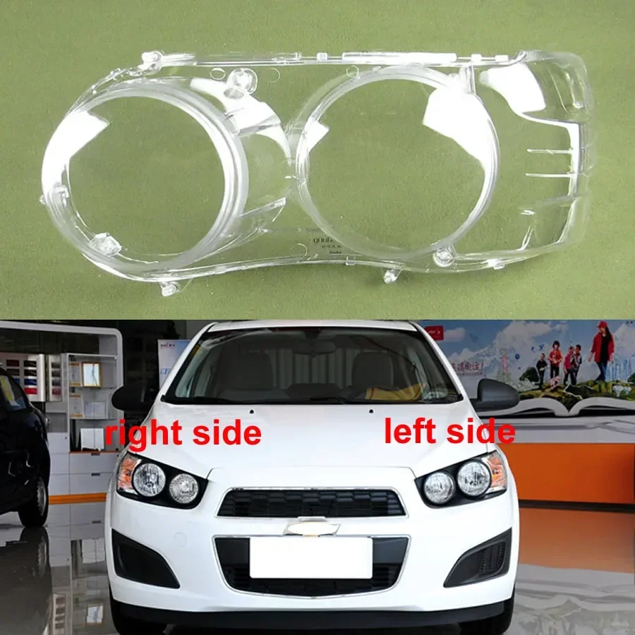 

For Chevrolet Aveo 2011 2012 2013 Headlight Cover Transparent Headlamp Shell Lens Replace Original Lampshade Plexiglass