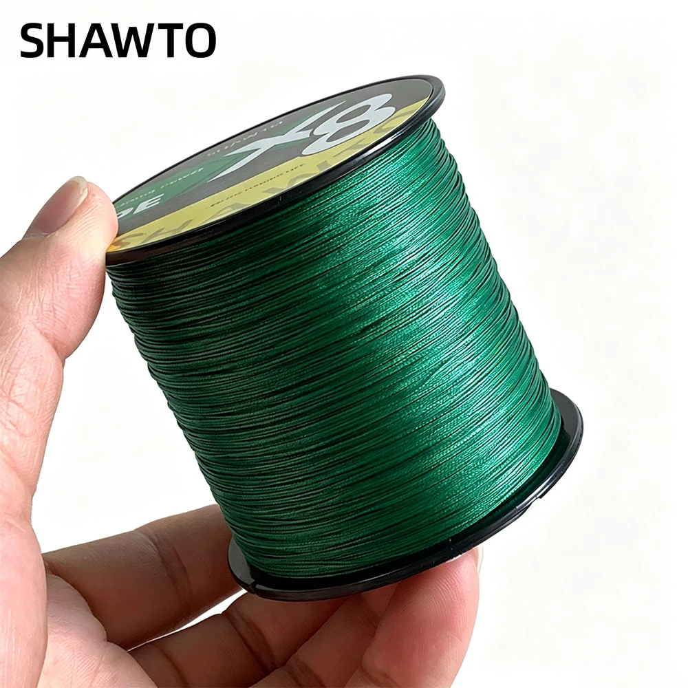 Shawto X8 Braided Fishing Line Multifilament PE Line for Carp Bass Fishing Smooth Long Casting 10-150LB 150M/300M/1000M Options