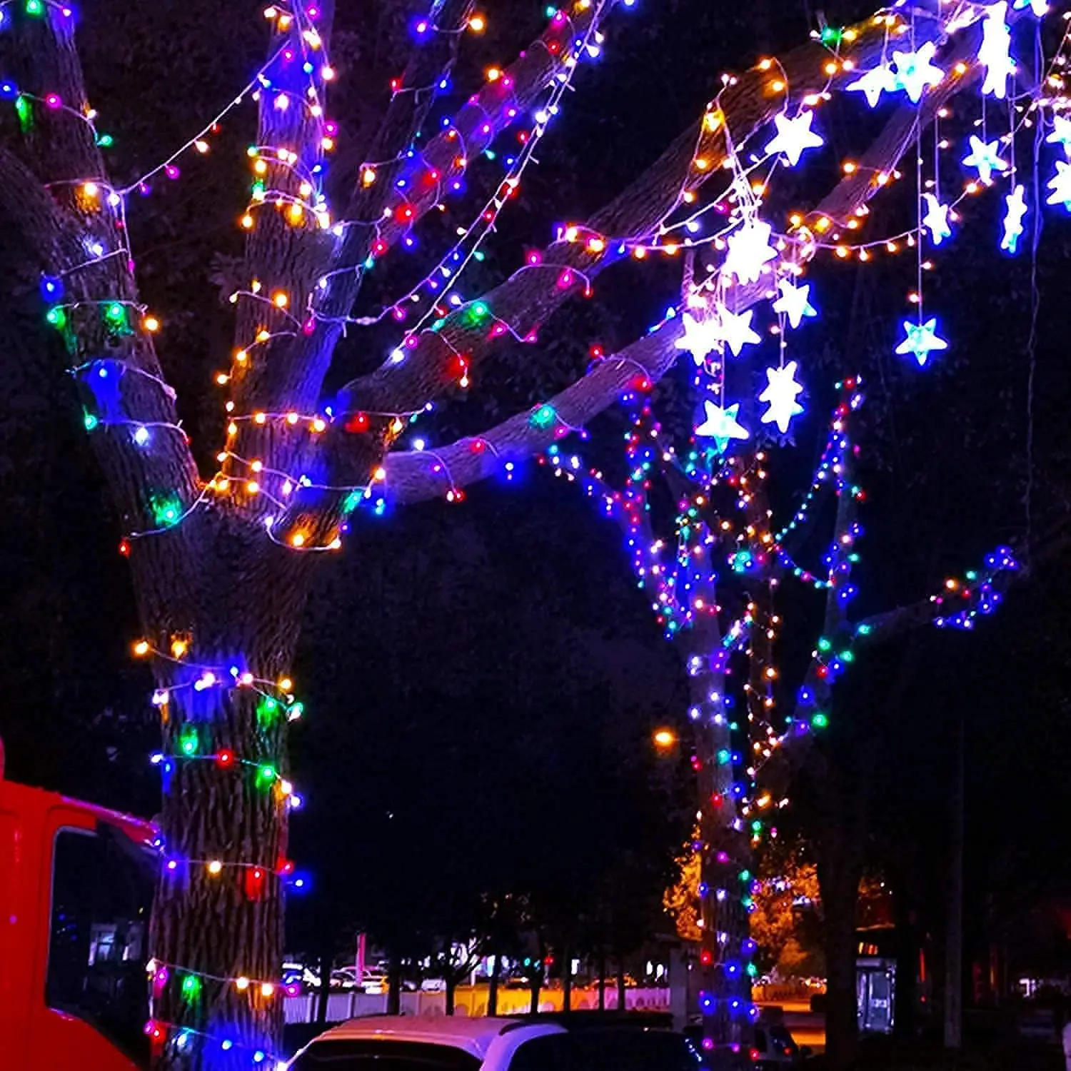 10 متر 80 LED 8 طرق أضواء عيد الميلاد عن بعد في الهواء الطلق بطارية الطاقة سلسلة أضواء مقاوم للماء وميض الجنية أضواء صغيرة مع داخلي #6