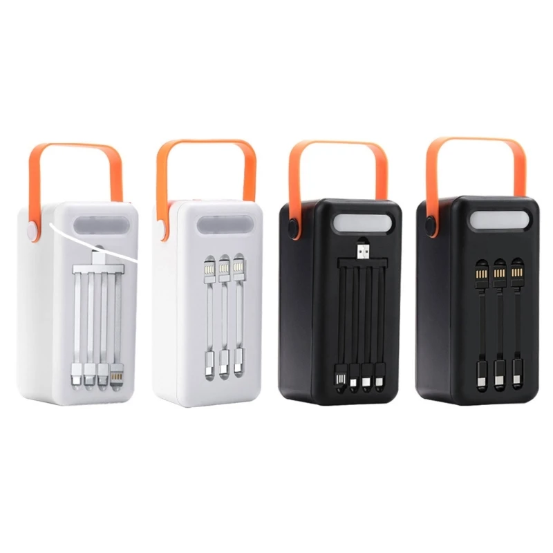 35-Slot 18650 Battery Power Bank Housing Case Only(no battery) with Night Lighting Function for Outdoor Sports