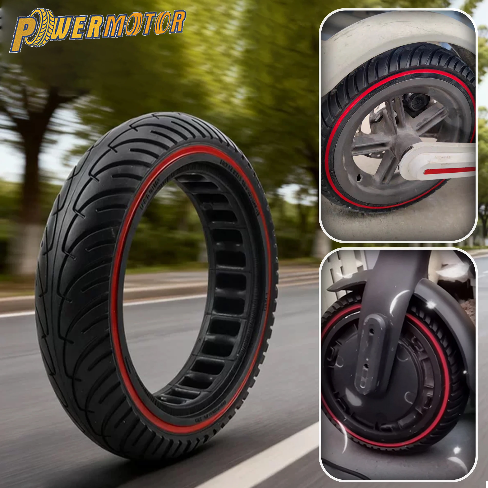 

8.5 Inch 8.5x2-6.1 Electric Scooter Damping Durable Tyre Front Rear Replacement Solid Tire for Xiaomi M365 PRO PRO2 1S List Part