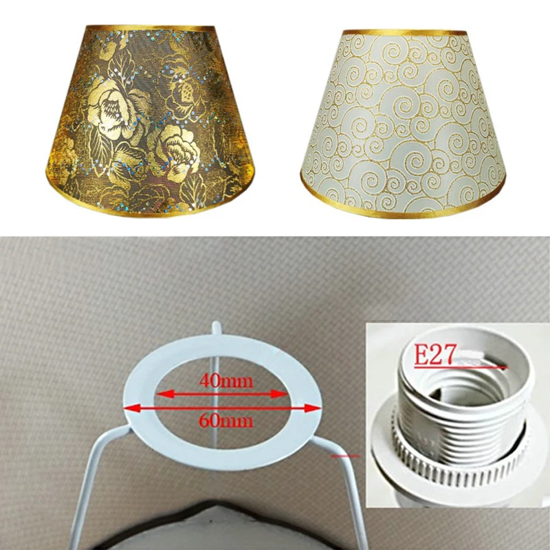 European Retro Style Table Lampshades PVC Sheepskin Fabric Floor Lamp Shade Bedroom Bedside Home Decor Wall Lamp Shell Cover