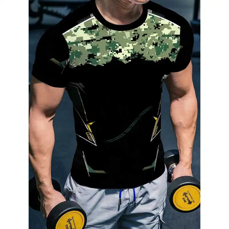 Men's High-Elasticity Quick-Dry Fitness ApparelTSports short-sleeve slim-fit shirt that accentuatesmuscle definition is moisture