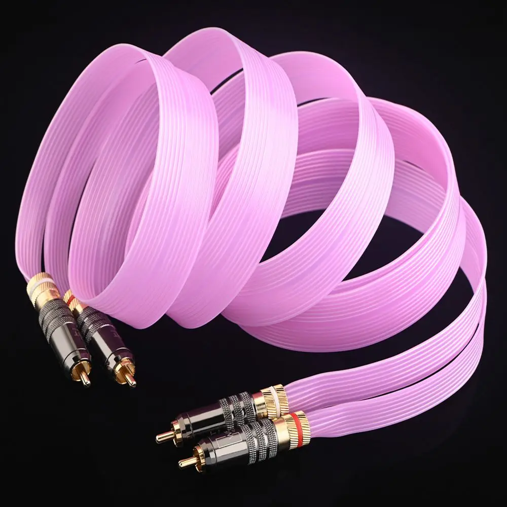 Music ribbon OCC silver-plated wire core hifi rca cable WBT-0144 gold-plated plug amplifier speaker signal line