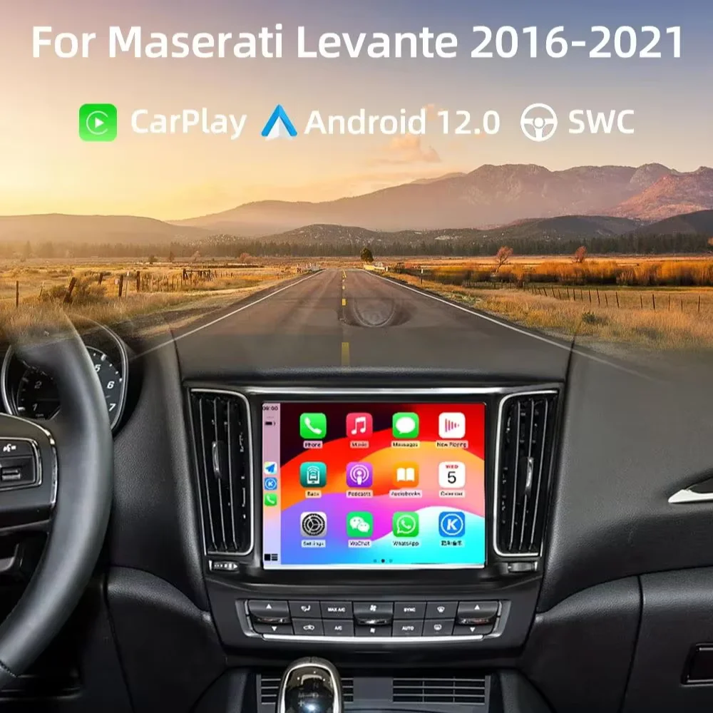 

Android 13 GPS Navigation Wireless Carplay Auto Car Multimedia Player Stereo Radio Touch Screen For Maserati Levante 2016-2020