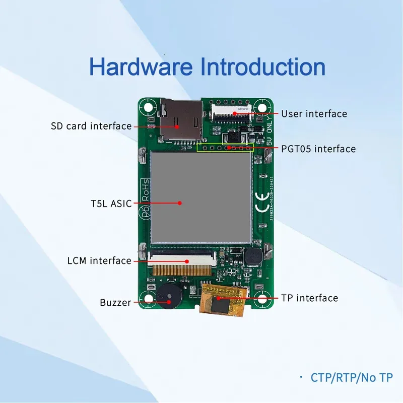 DWIN 2.4 بوصة 320*240 القرار HMI شاشة تعمل باللمس الصف التجاري UART TN-TFT-LCD وحدة عرض ذكية لاردوينو STM32 PLC