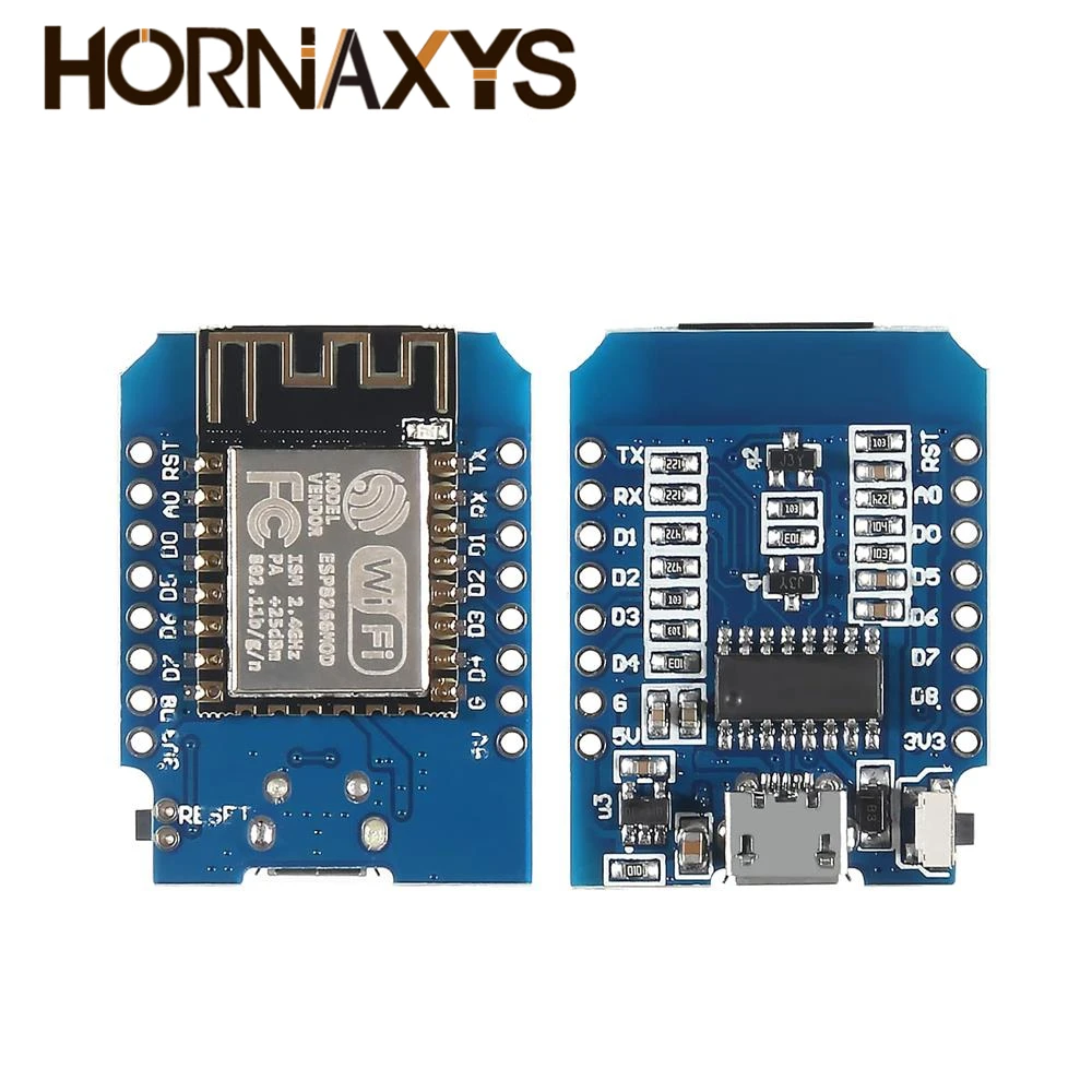 1-10PCS WeMos D1 Mini ESP8266 ESP-12F ESP12 Module WiFi Development Board TYPE-C Micro USB 3.3V Digital Pin For Arduino