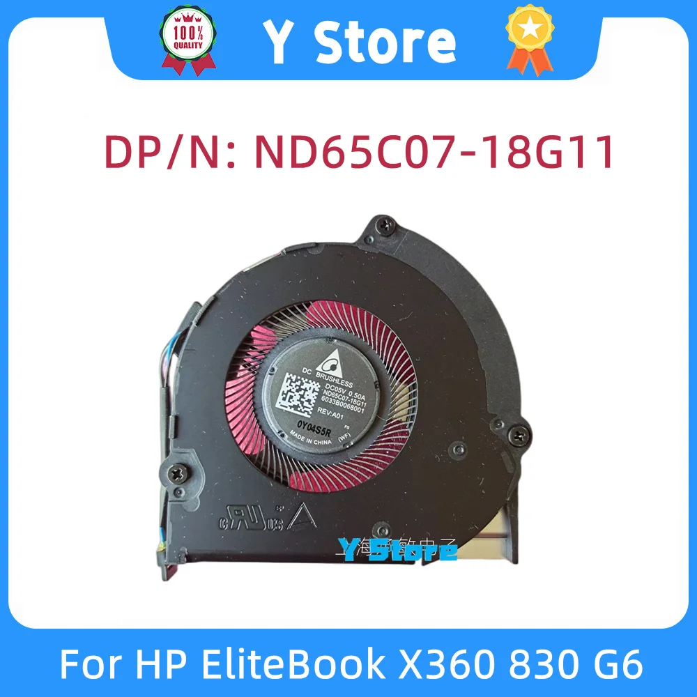 

Y Store New Original For HP EliteBook X360 830 G6 Zhan X13 Fan ND65C07-18G11 Fast Ship