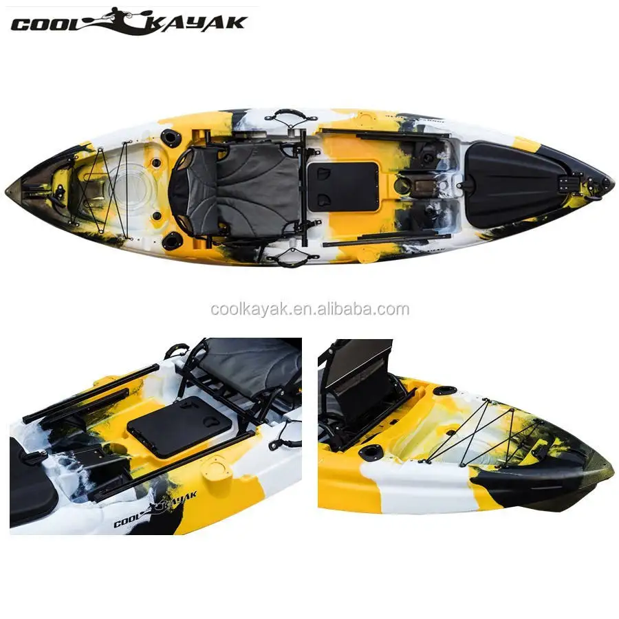 Rodster Angler Rotomolded Sit‑on‑Top Single‑Person Fishing Kayak For Fishing Surfing Cruising Outdoor Water Sports