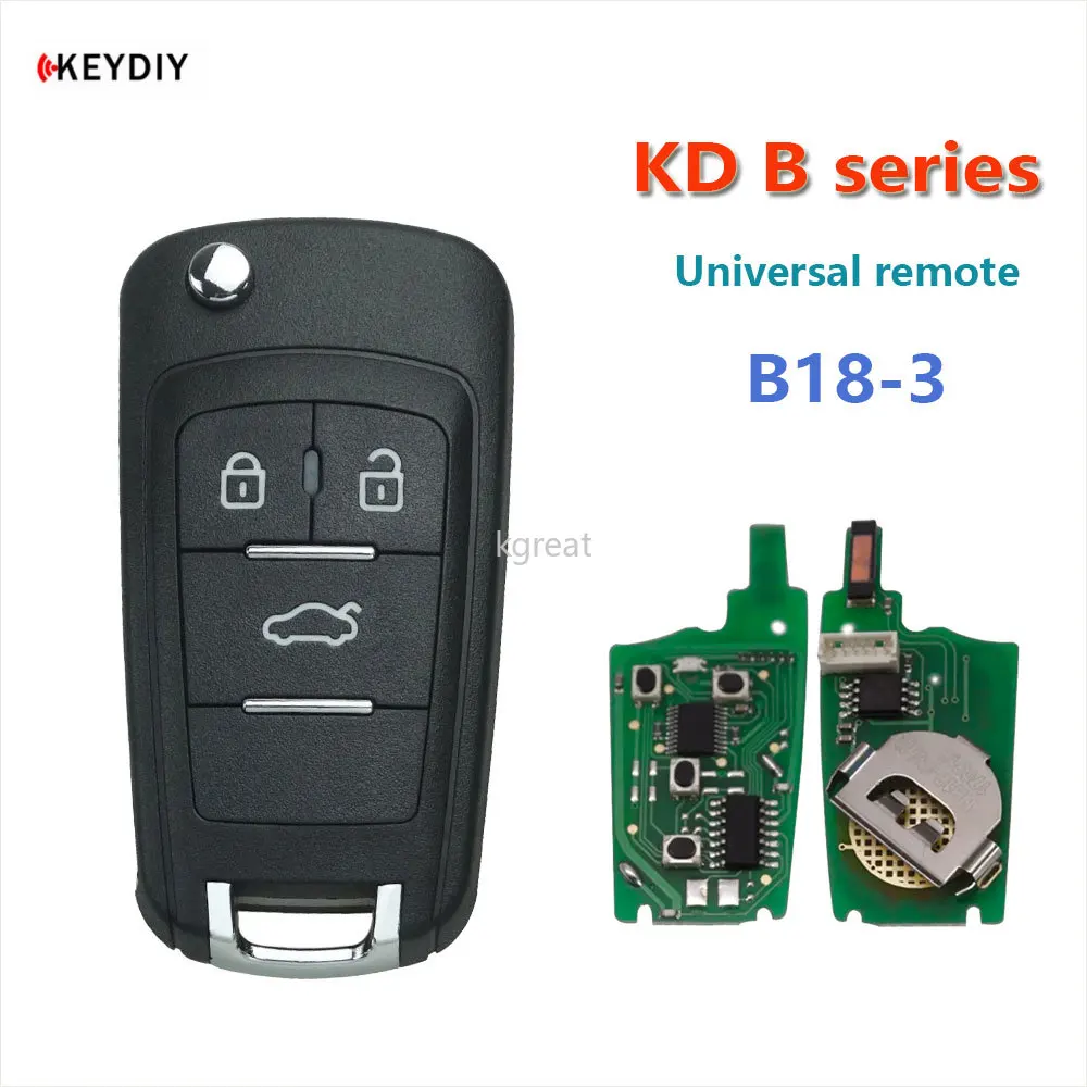 5pcs KEYDIY B18-3 KD Car Remote Key 3 Buttons for Buick KD900/KD-MAX/KD-X2 Key Programmer KD MINI B Series Remote Control