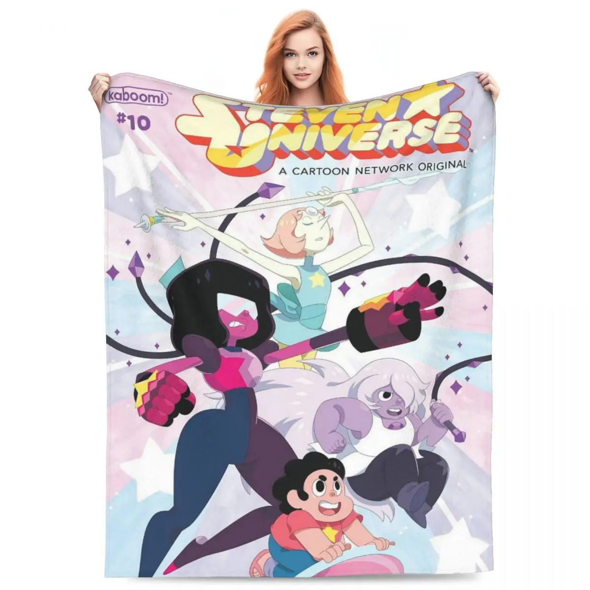 Steven Universe Cute Cartoon Blanket Fleece Sofa Throw Blanket Throw Blankets for Couch Bedding Travel Throws Bedspread Quilt