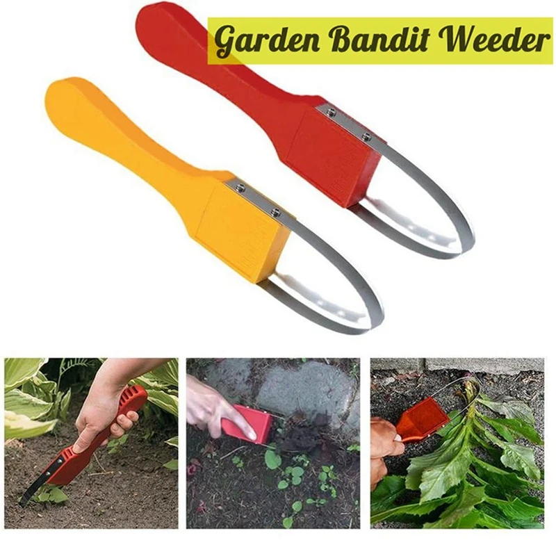 

2PCS Garden Bandit Hand Loop Weeder Tool For Lawn Attachments Yard Vegetable Garden Portable Cleaning Access