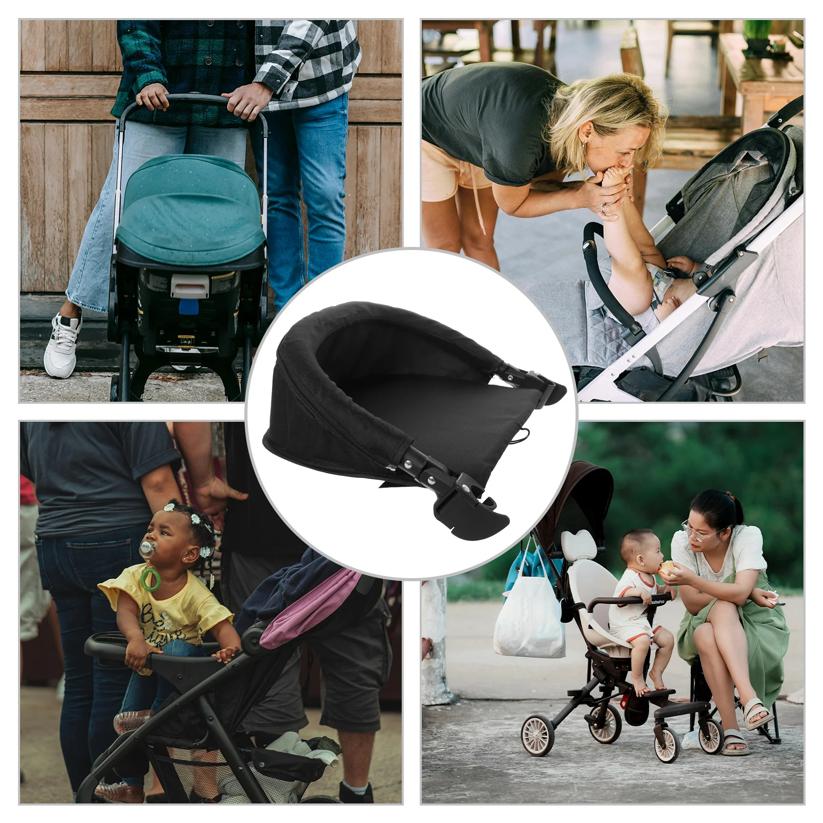 

Extended Baby Stroller Footrest Foot Support Pram Pedal Seat Extension Leg Rest Toddler Stroller Accessories Universal