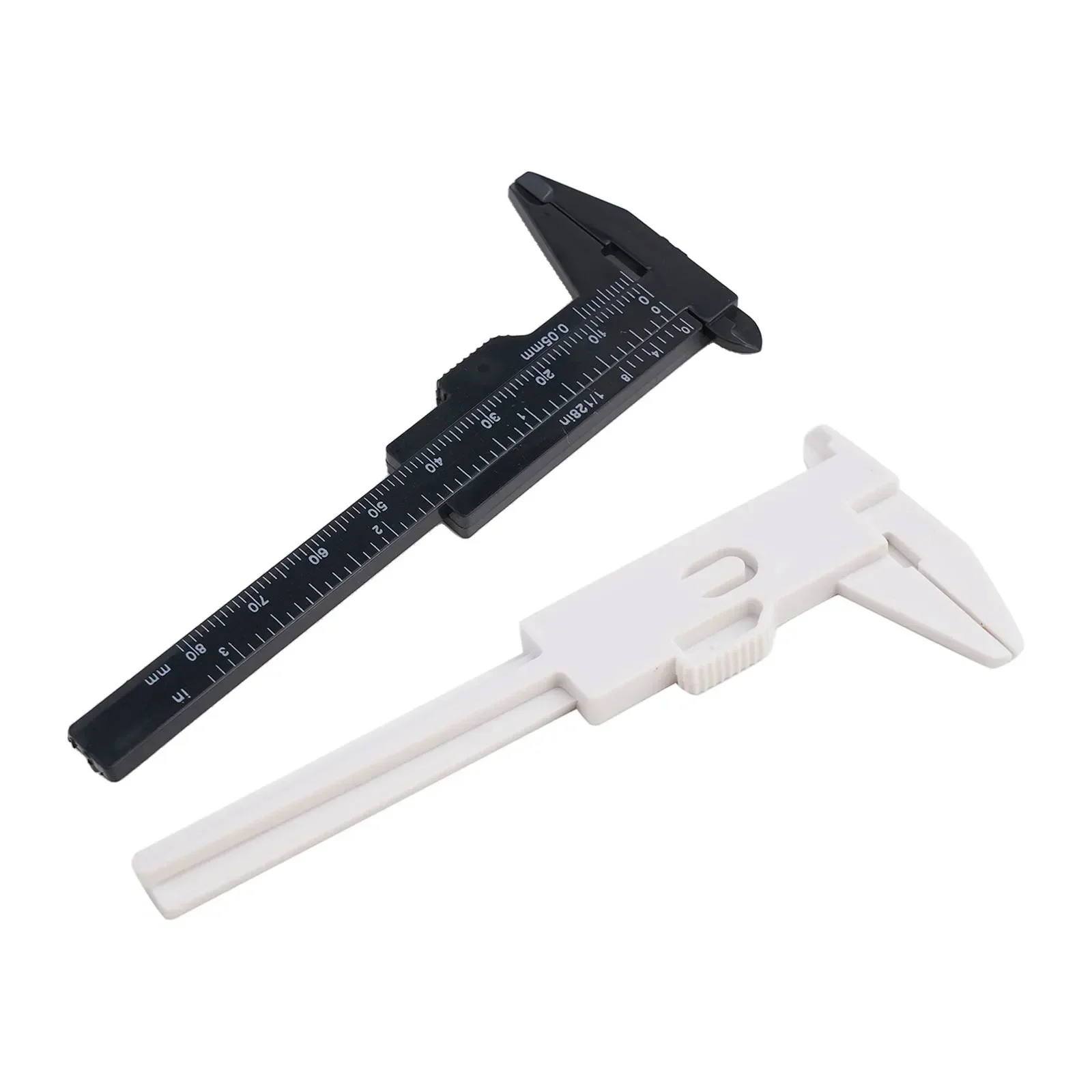 80mm Mini Plastic Sliding Vernier Caliper Gauge Measure Tool Ruler Micrometer Double Scale Plastic Vernier Caliper