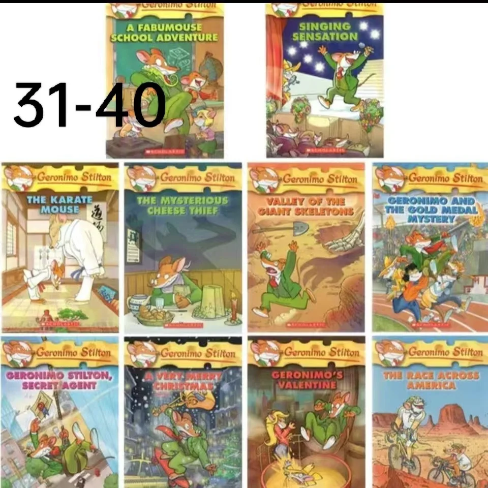 Geronimo Stilton Mouse Reporter 1-80 English Original Chapters, Bridge Books, Complete Set Of 80 Books! Education Teaching