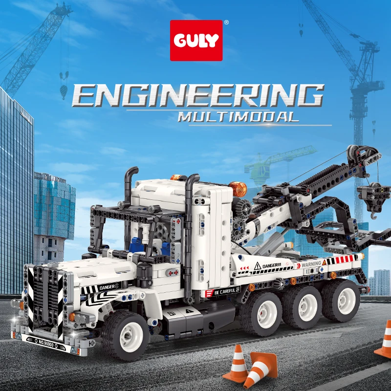 Camion tracteur routier 6-en-1 avec moteur, ensembles de blocs de construction RC, modèle de véhicule de transport lourd, kit de briques, jouet pour garçons, adultes, enfants, décoration de maison DIY, cadeau, 1288 pièces