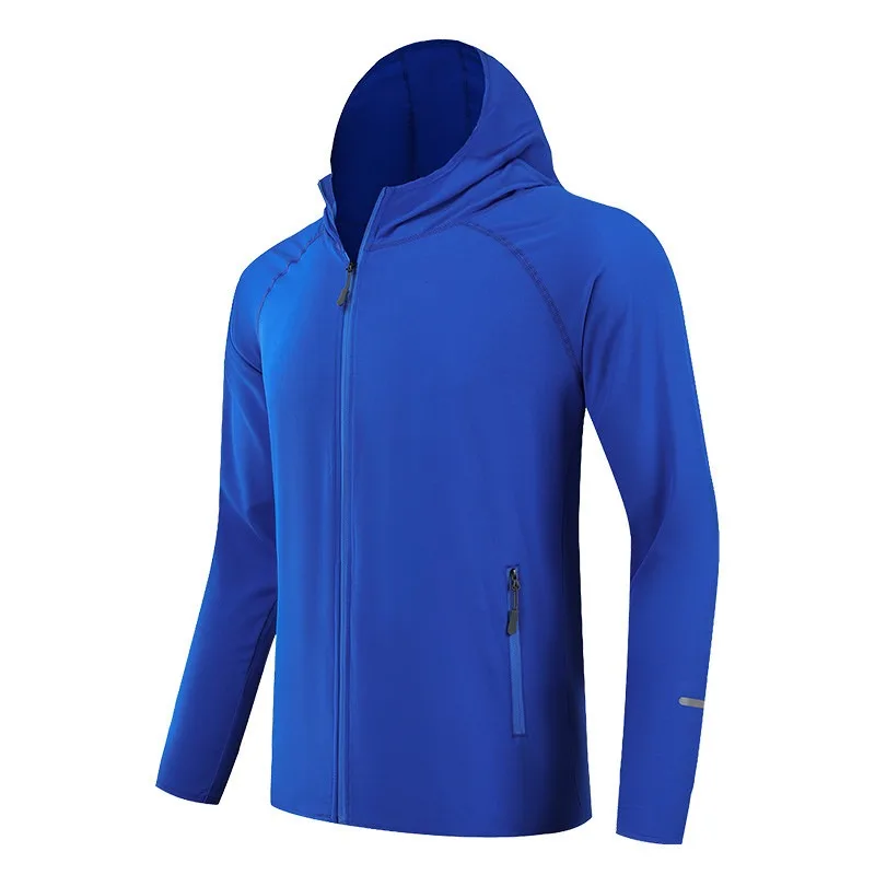 Frühlings- und Herbst-Laufjacke, winddichte Sportjacke für Herren und Damen zum Radfahren, reflektierende Outdoor-Langarmjacke, schnell trocknend