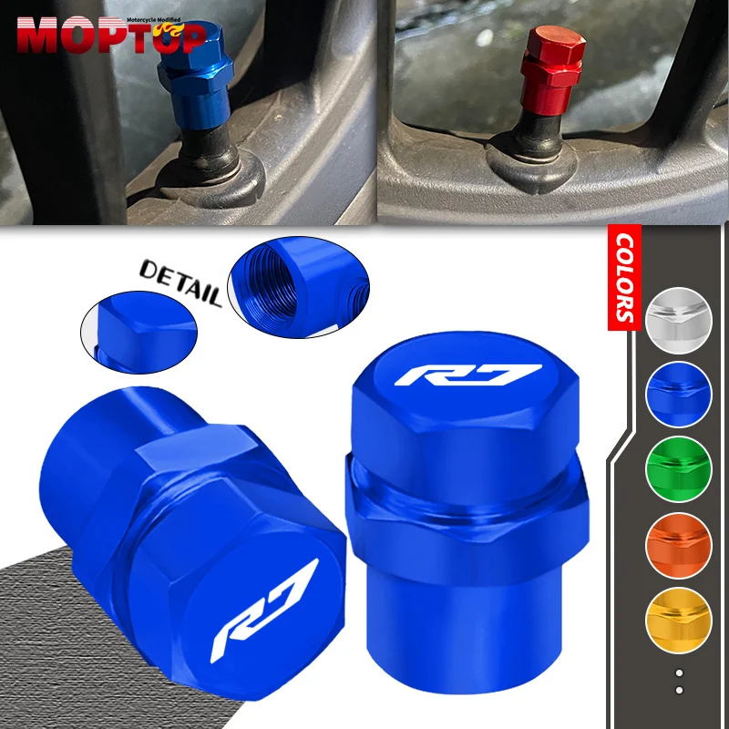 NEW Tire Caps For YZF-R6 YZF R7 Motorcycle Accessories CNC Aluminum Wheel Tire Valve Air Port Stem Covers YZFR6 R7 yzf r6 r7