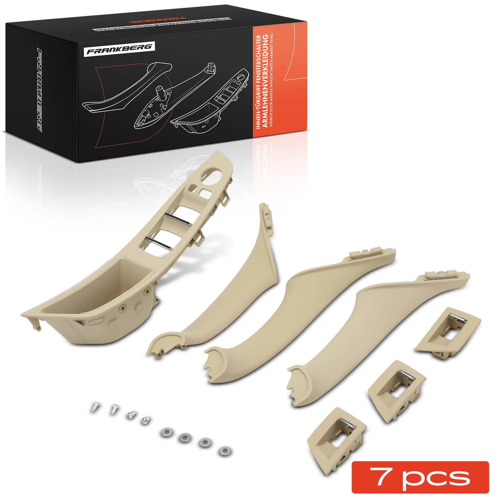 Frankberg 7x Türgriff Innenausstattung Beidseitig für BMW 5er F10 5er Touring F11 51417225858 51417225895 51417225857