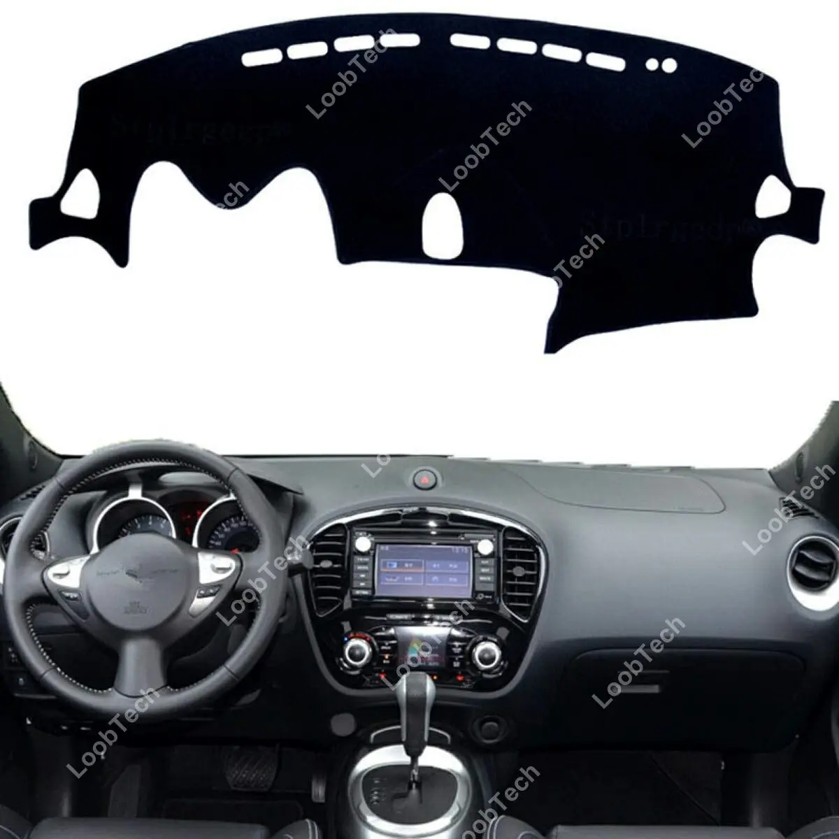 المضادة للأشعة فوق البنفسجية داش حصيرة ظلة السجاد لنيسان جوك F15 2011-2019 عدم الانزلاق لوحة القيادة غطاء مراتب مضاد للماء عالي الجودة حماية السيارة الداخلية