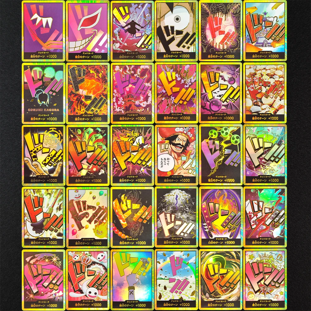 30Pcs DIY ONE PIECE CARD Game Japanese THE BEST PRB-01 DON!! Gold Collection Opcg Anime Cards