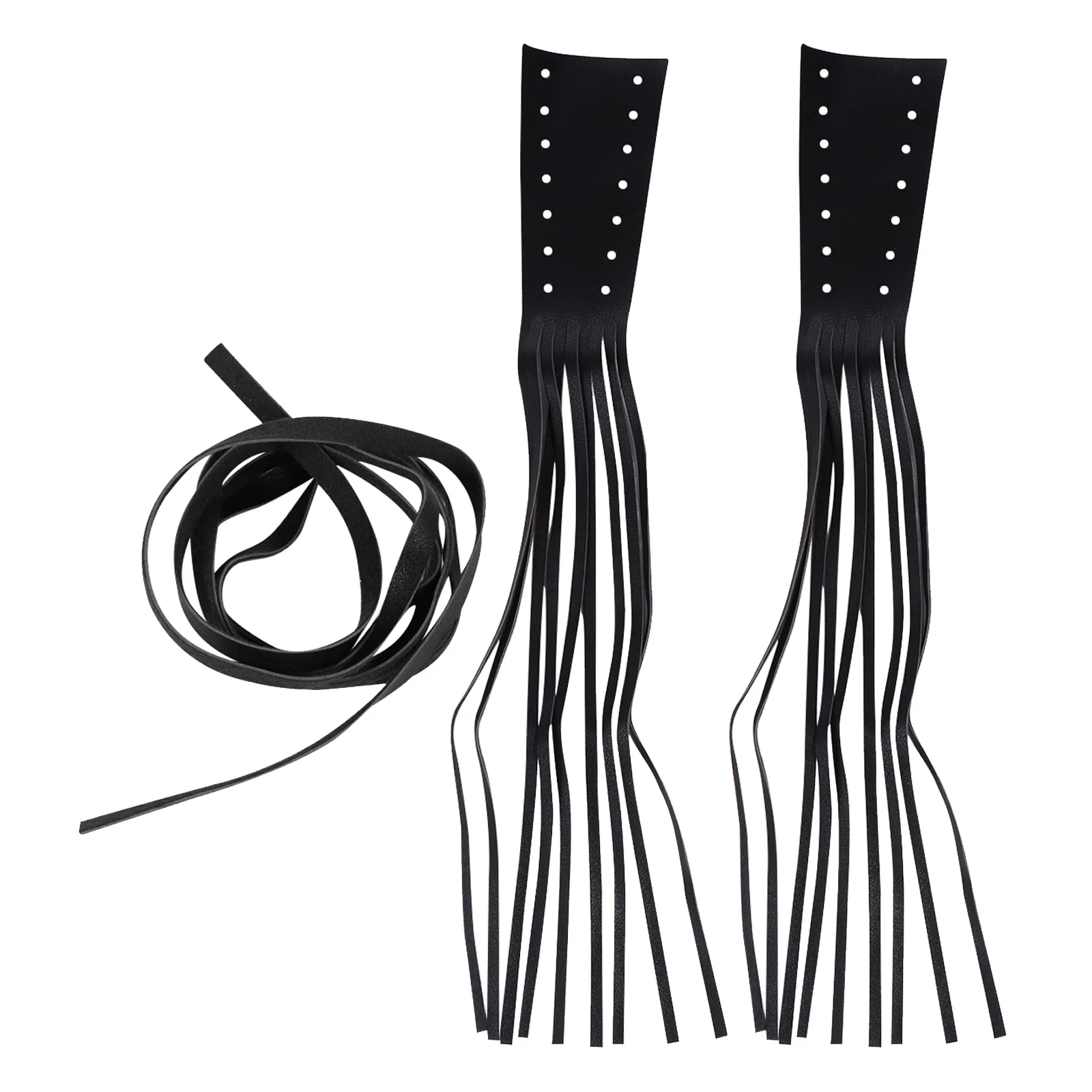 

1 Pair Universal Motorcycle Handlebar Tassels Black Fringe Grip Covers For Handle Grips Cholo Bike Accessories Motorbike