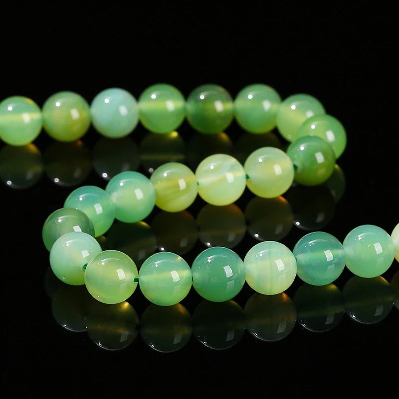 6 8 10mm Dyed Grape Color Agate Bead Polished Yellow Green Loose Spacer Bead For Jewelry Making Diy Necklace Bracelet Accessory