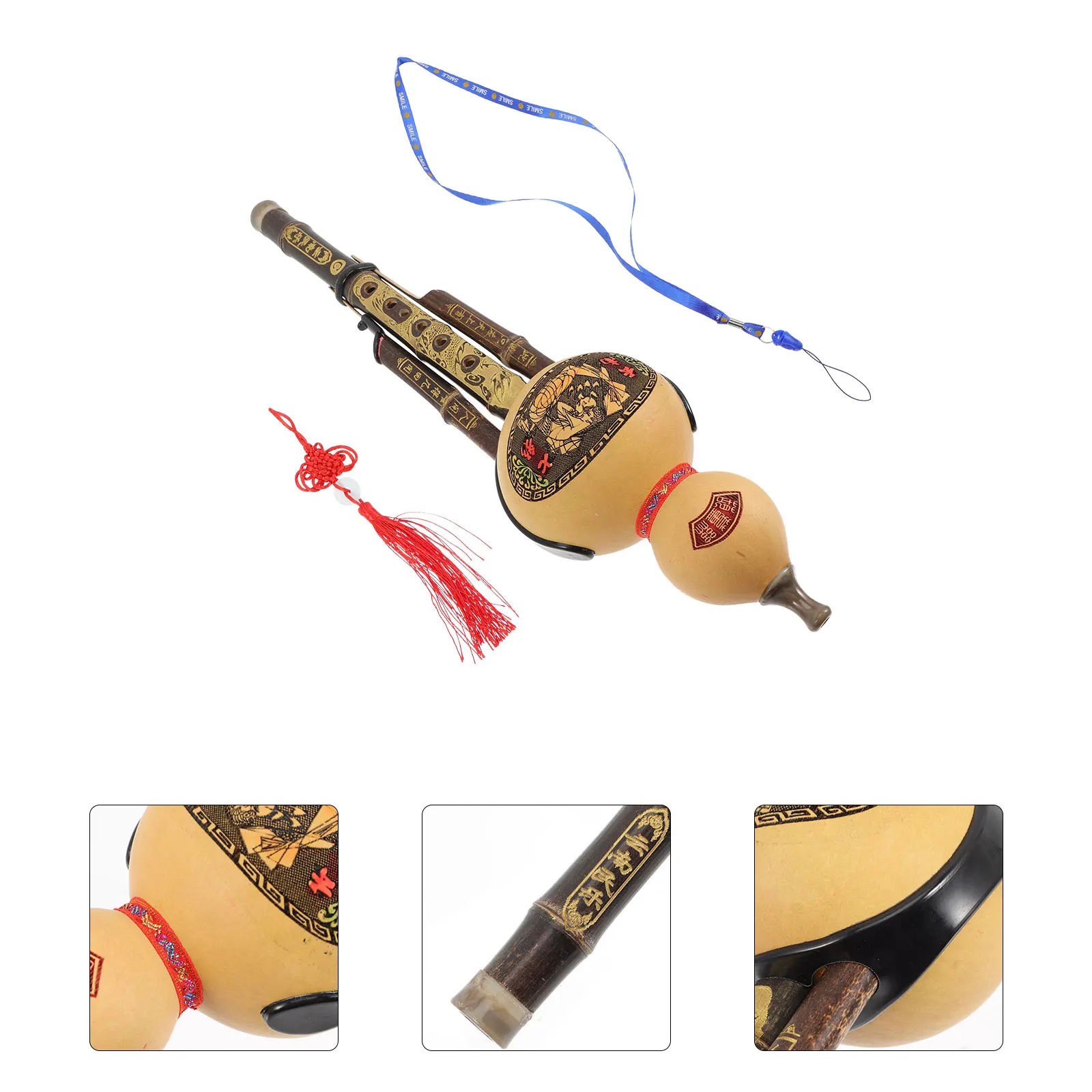 

Gourd Silk Hulusi for Beginners Professional Cucurbit Flute Student