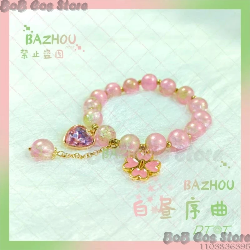 Mitsuri Bracelet Doujing Demon Love Anime Hashira Cosplay Cute Pink Prop Woman Girl Man Birthday Gifts Halloween Party Carnival view 2