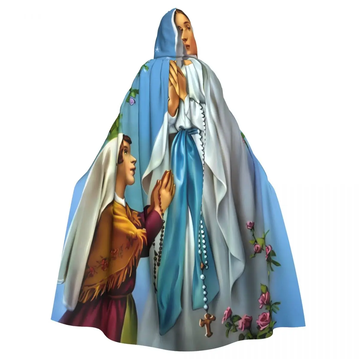 

Witch Cloak Guadalupe Virgin Mary Jesus Halloween Cosplay Costume Unisex Adult Cloak Retro Ages Cape