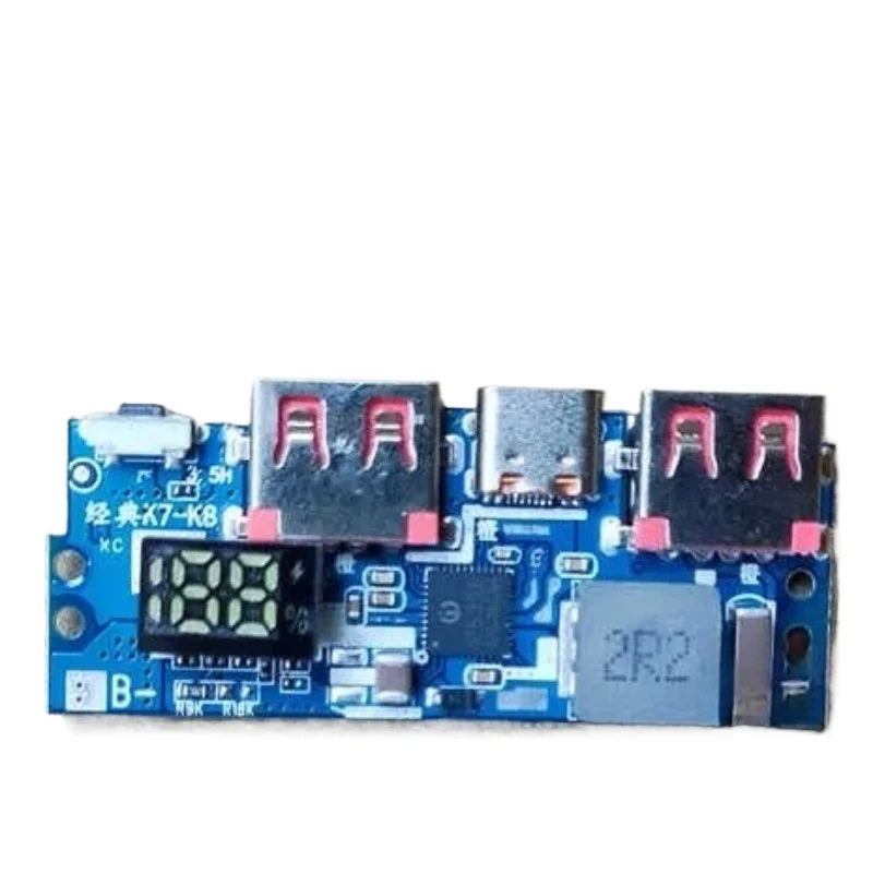 Type-C charging port Dual USB mobile power board Boost module 5V9V portable mobile power DIY main board