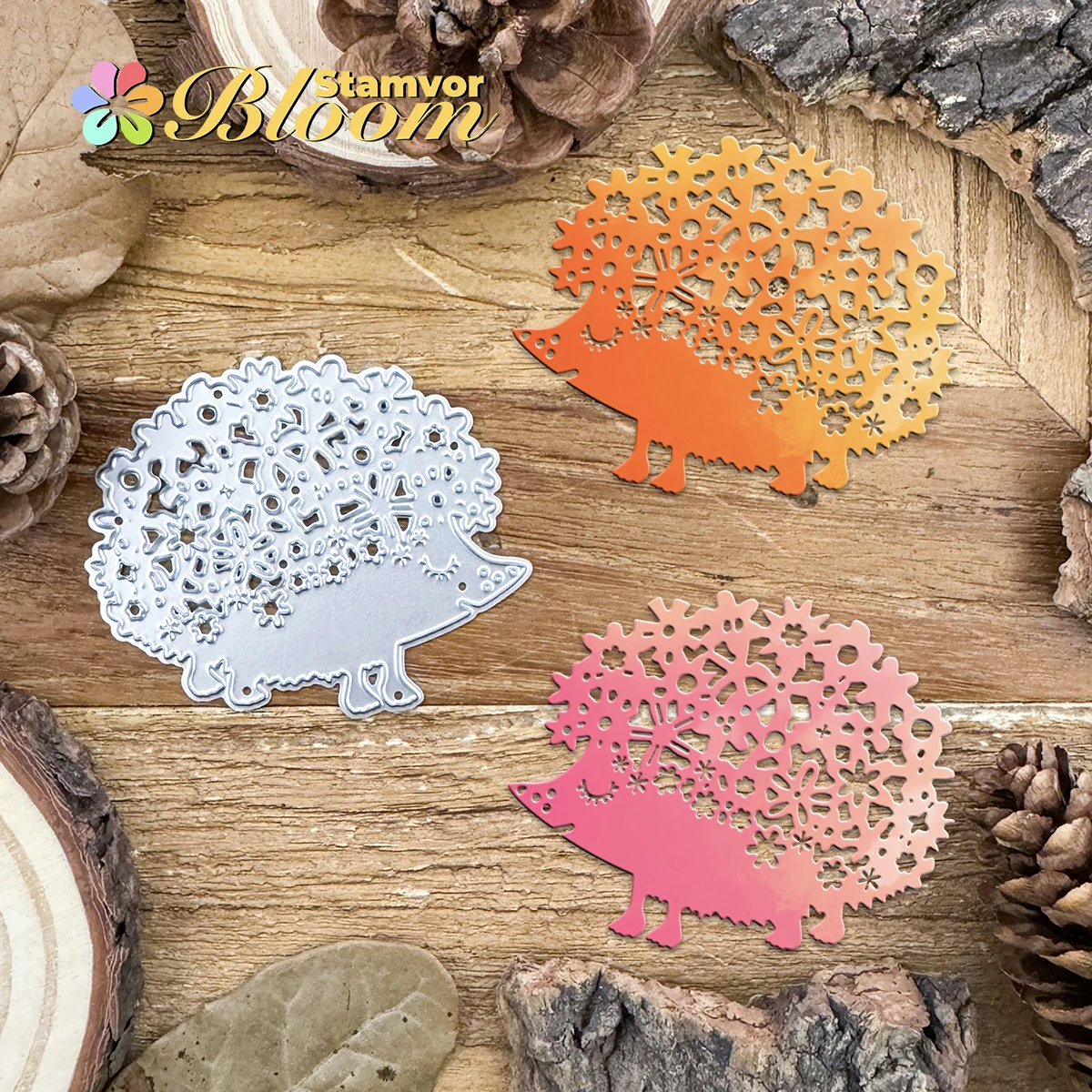 Original schöne Blumen Igel Metall Stanzformen Scrapbooking dekorative Prägung