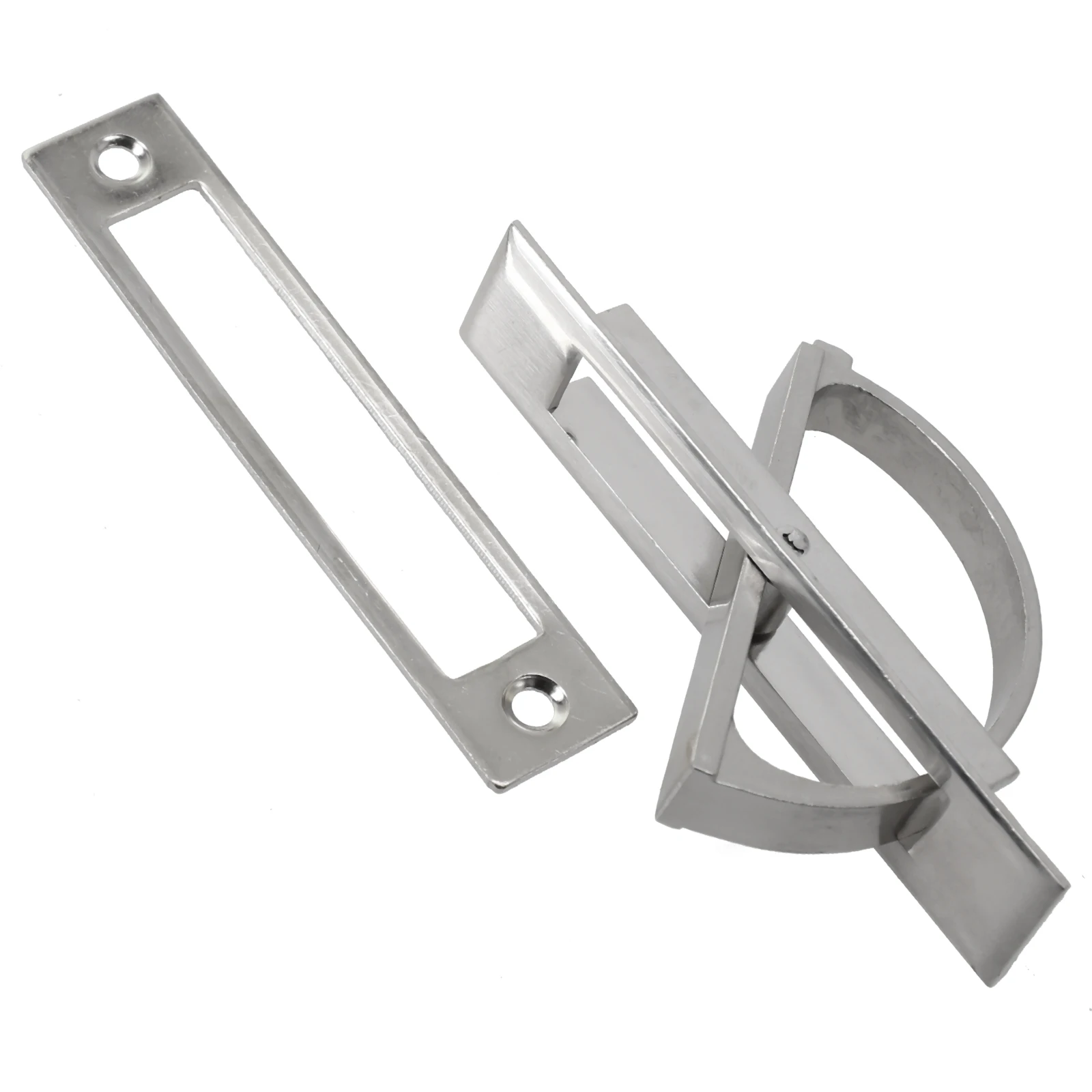 Building Door Hardware Modern New Invisible Handle Embedded Handle Handle Door Knobs Recessed Silver Zinc Alloy Electroplating