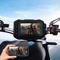Custom Cheap 3 Inch Display Motorcycle   Recorder 1080P HD G-Sensor Motorbike Front Rear View Dual Lens Dash Cam